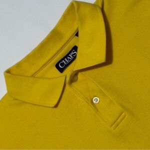 Chaps‎ Men's Deep Yellow Polo Shirt Excellent
